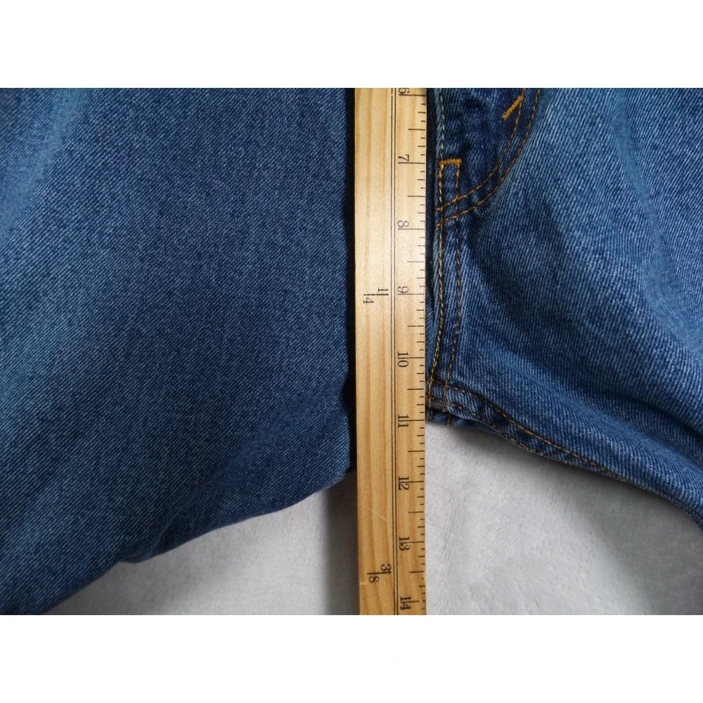 Levis 505 Mens Jeans 32 x 29 Blue Denim Straight Leg Regular Fit Mid Rise